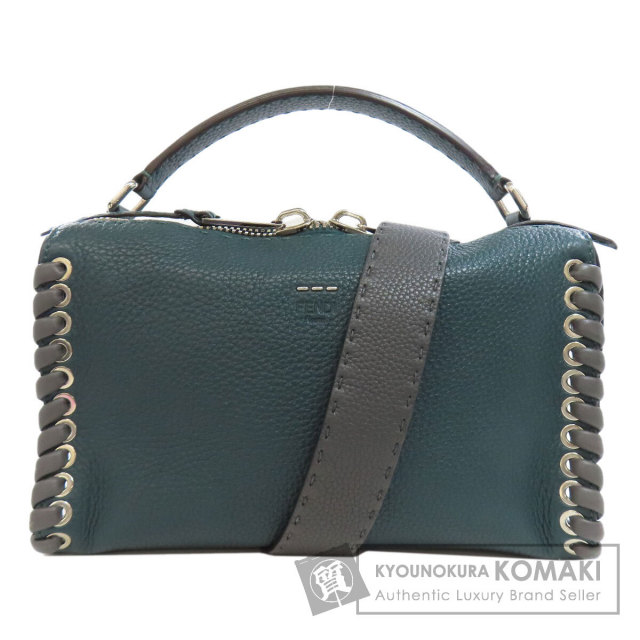 FENDI フェンディ セレリア レイ 2WAY ハンドバッグ カーフ レディース