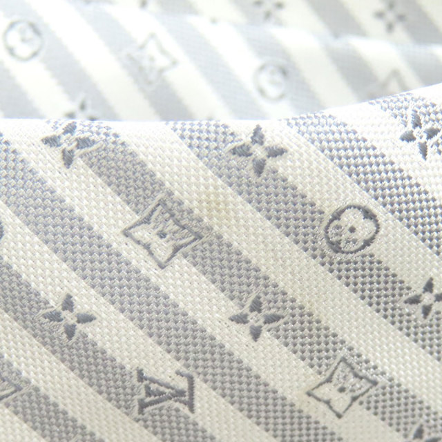 ルイヴィトン ネクタイ クラヴァット・モノグラム ツートン ストライプ