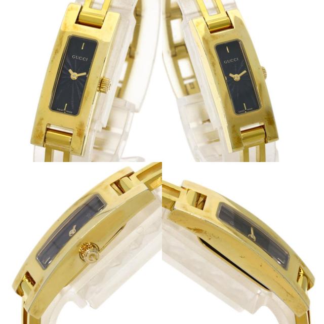 美品 3900L GUCCI グッチ ゴールドカラー スクエア レディース GUCCI グッチ 3900L スクエアフェイス 腕時計 GP/GP レディース