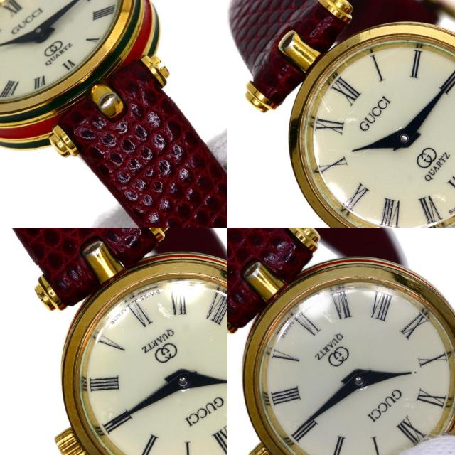 GUCCI グッチ シェリーライン 腕時計 GP/革 レディース ブランド