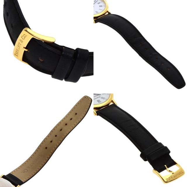 TIFFANY&Co. ティファニー ポートフォリオ 腕時計 GP/革 メンズ