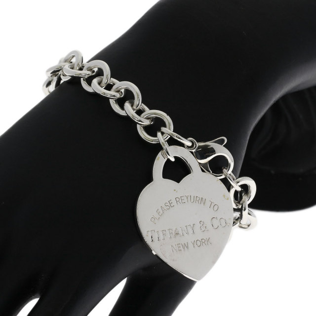 【美品】Tiffany  ティファニー　リターントゥ　シルバー　ブレスレット TIFFANY&Co.】ティファニー リターントゥ ティファニー ハート