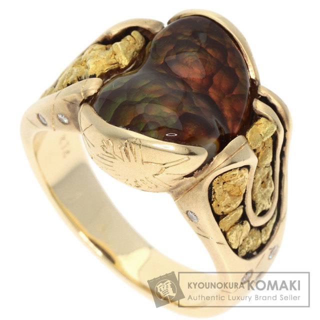 梶光夫 リング・指輪 アンモライト ダイヤモンド