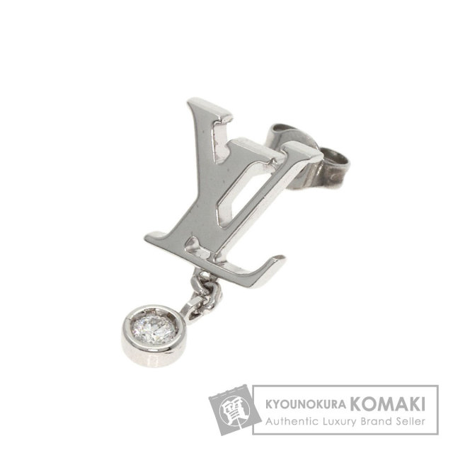 ルイヴィトン ピアス ピュス イディール ブロッサム LV ダイヤモンド 片方のみ