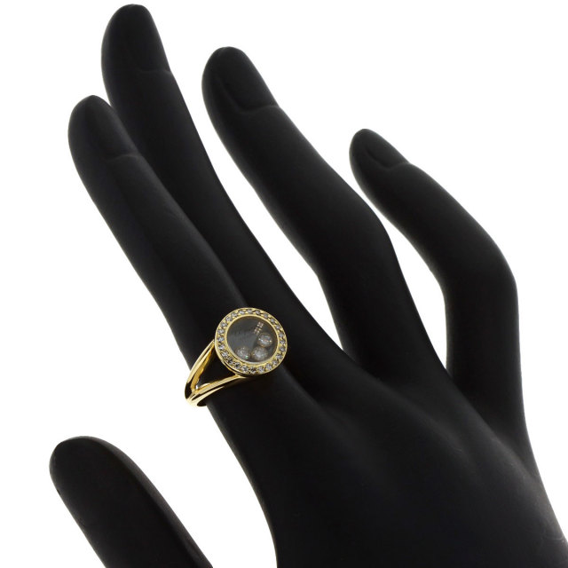 Chopard ダイヤモンド付きゴールドリング Chopard ショパール ハッピーダイヤモンド リング・指輪 K18