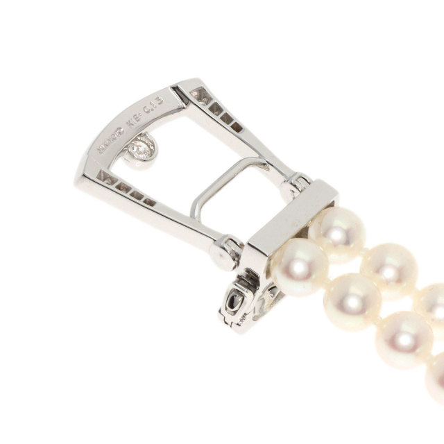 MIKIMOTO ミキモト ベビーパール 真珠 2連 チョーカー ダイヤモンド 