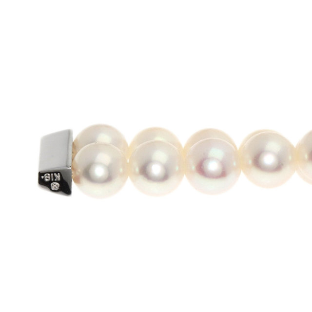 MIKIMOTO ミキモト ベビーパール 真珠 2連 チョーカー ダイヤモンド 