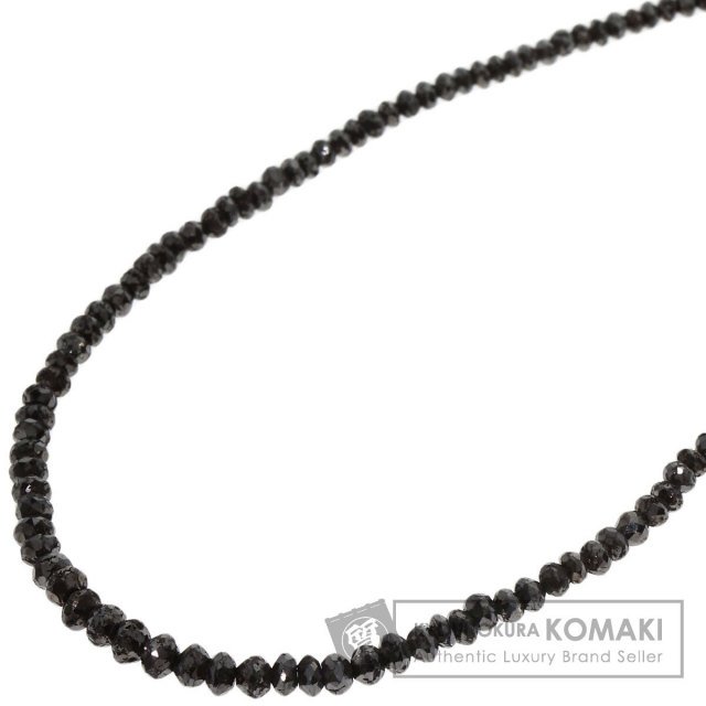 20ct ブラックダイヤモンド ネックレス K18ホワイトゴールド 4.9