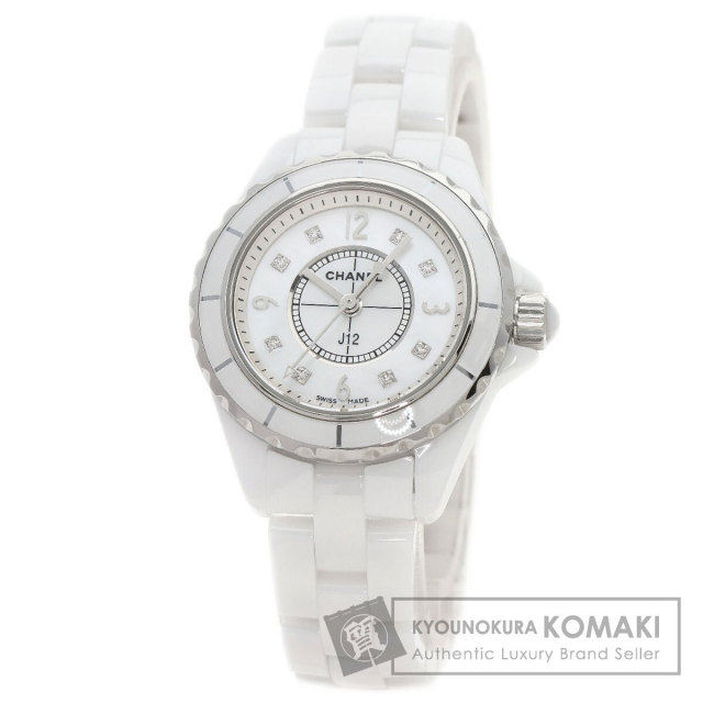 シャネル 腕時計 J12 29mm シェル 8P ダイヤモンド