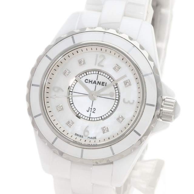 シャネル 腕時計 J12 29mm シェル 8P ダイヤモンド