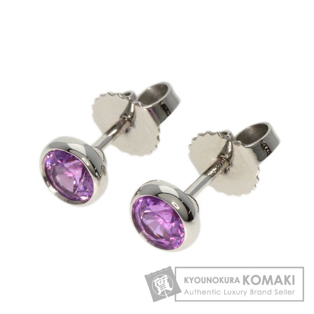 ティファニー ピアス バイザヤード ピンクサファイア