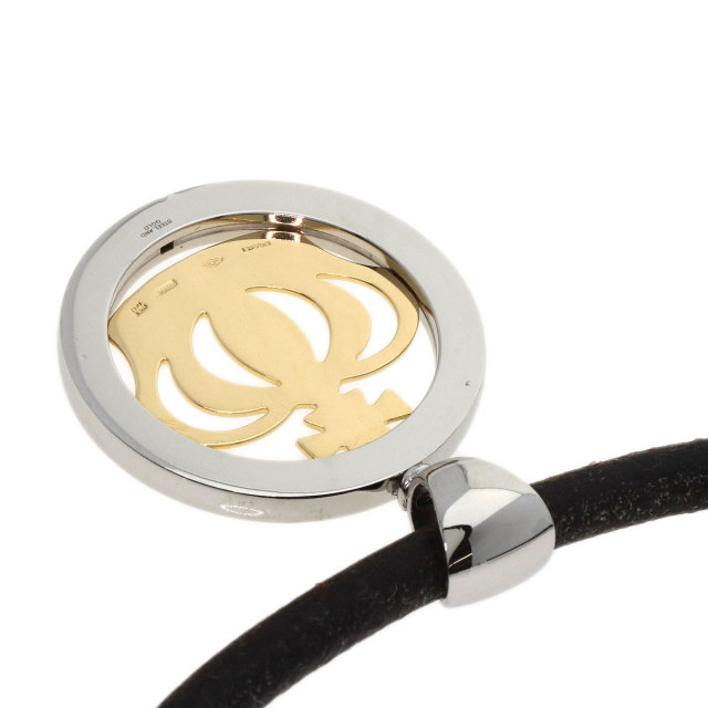 BVLGARI トンドクラウン　ペンダント　ネックレス K18YG ×ステンレス BVLGARI ブルガリ ペンダントトップ トンドクラウン K18YG/SS