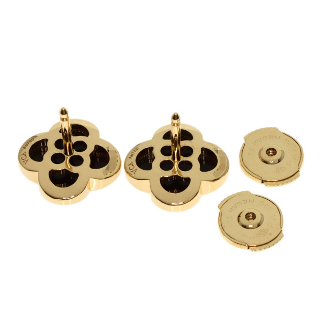 ヴァンクリーフ＆アーペルk18ピュアアルハンブラピアス