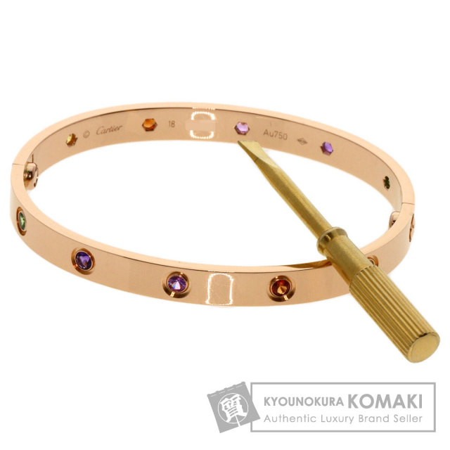 CARTIER カルティエ ラブブレス マルチカラーストーン