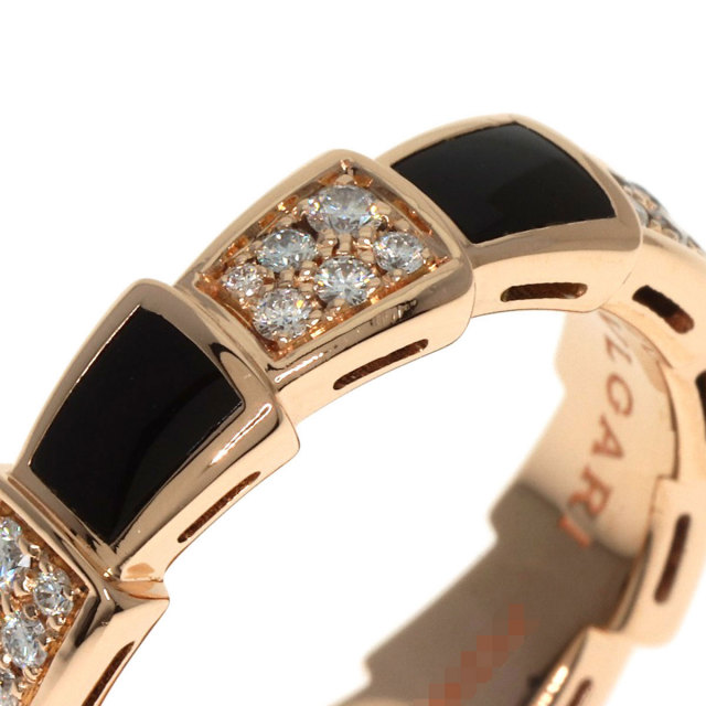 美品 BVLGARI ブルガリ K18PG リングダイヤモンド 約8号 BVLGARI ブルガリ フェディ 8号 リング 指輪 2mmモデル K18PG