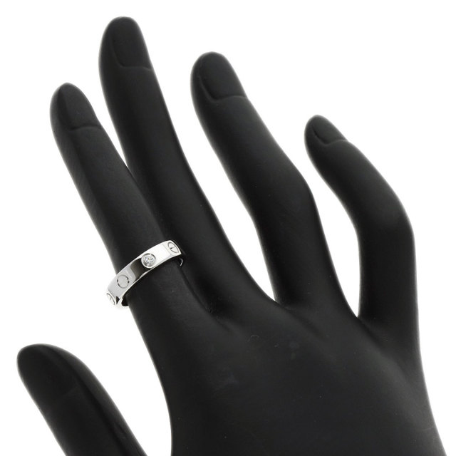CARTIER カルティエ ミニ ラブリング 1P ダイヤモンド #47 リング  