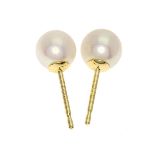 TASAKI タサキ パール 真珠 ピアス K18イエローゴールド