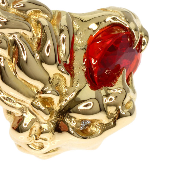 GUCCI グッチ ライオンヘッド ファイアーオパール ダイヤモンド #11  