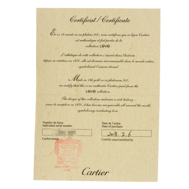 カルティエ ブレスレット ベビー ラブ