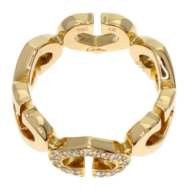 定価約50万】カルティエダイヤcハートリングイエローゴールド 混じり 