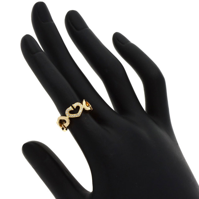 CARTIER カルティエ Cハート ダイヤモンド #48 リング・指輪 K18 