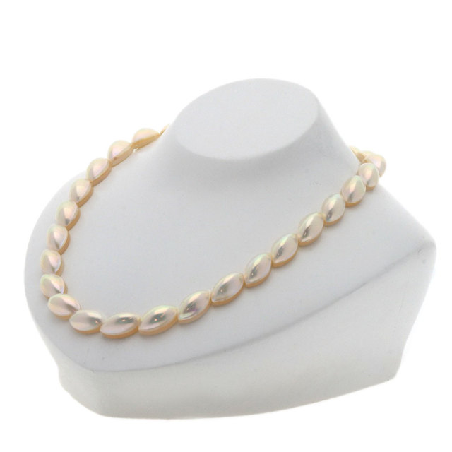 TASAKI タサキ マベ パール 真珠 ネックレス シルバー レディース