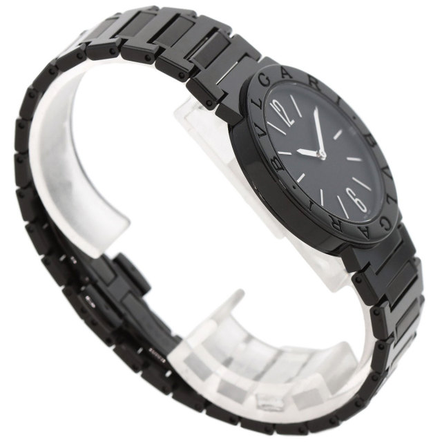 BVLGARI シルバー ブラック 時計 ブルガリ BVLGARI 腕時計 レディースウォッチ ブラック×シルバー