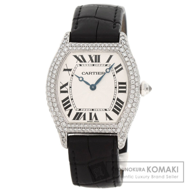 カルティエ 腕時計 トーチュ LM ケース ベゼル ダイヤモンド