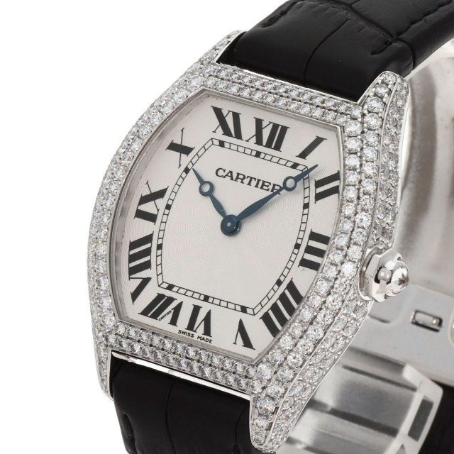 カルティエ 腕時計 トーチュ LM ケース ベゼル ダイヤモンド