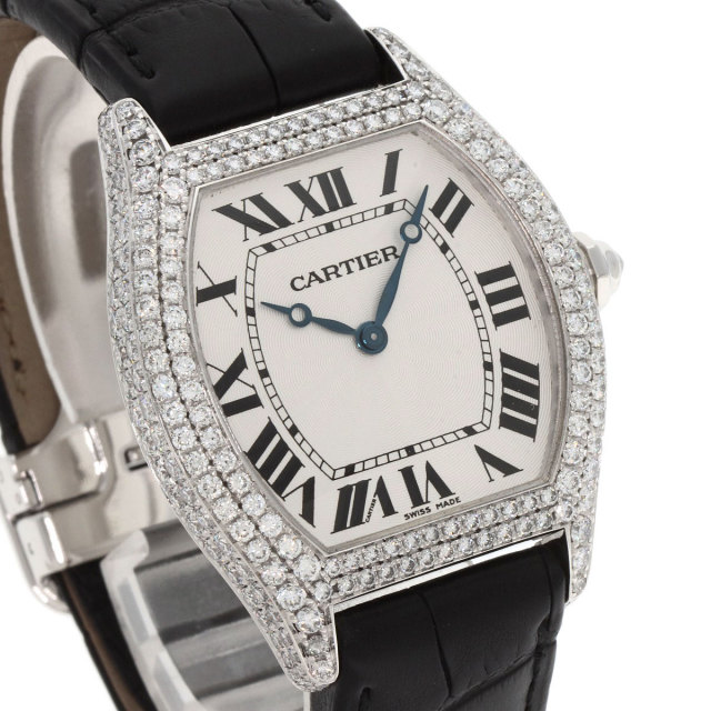 カルティエ 腕時計 トーチュ LM ケース ベゼル ダイヤモンド