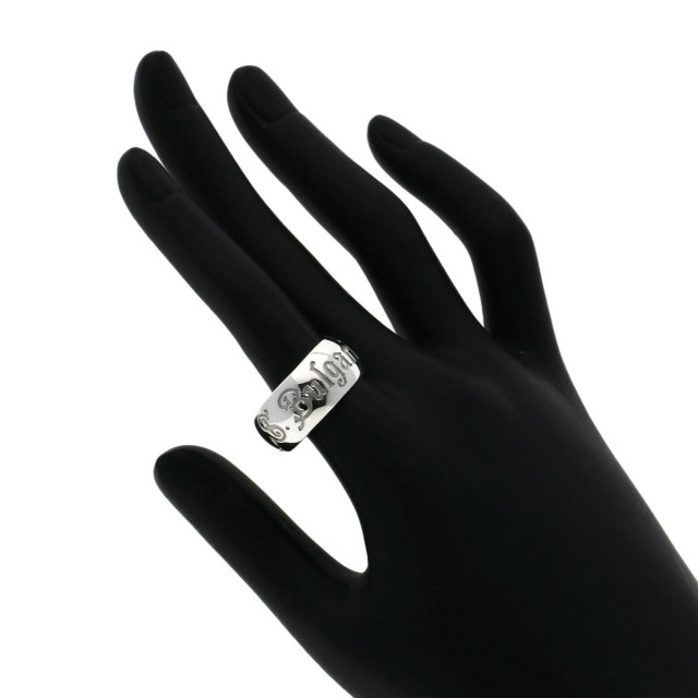 ブルガリ セーブザチルドレン リング ブラック シルバー BVLGARI 美品▽BVLGARI ブルガリ AN7FT6 Save The Children
