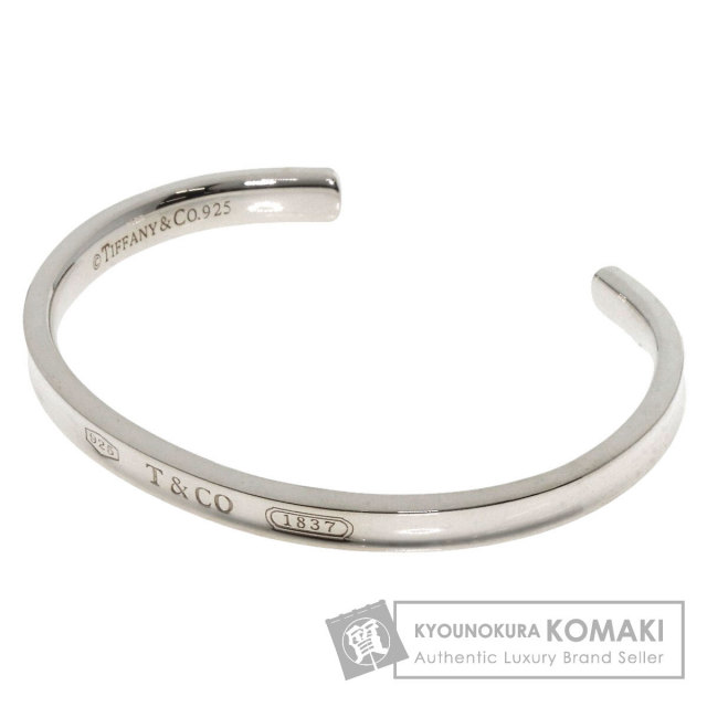 TIFFANY K14×925 ツイストロープ カフ ダブルライン バングル 