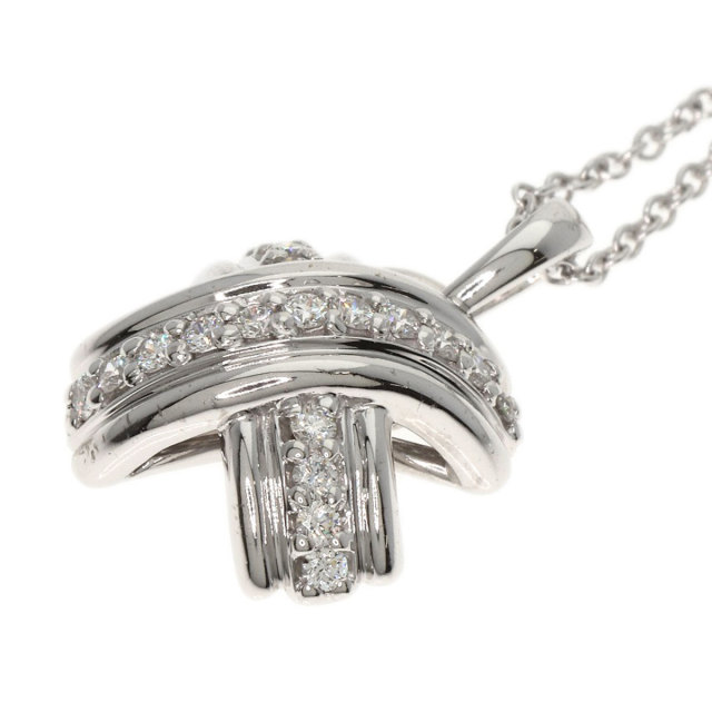 Tiffany & Co. ダイヤモンドカーブネックレス TIFFANY&Co. ティファニー シグネチャー ダイヤモンド