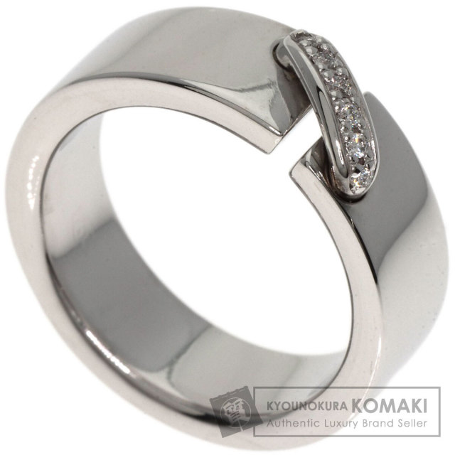 【〜6/15】ショーメCHAUMET ホワイトセラミック　リエン　ダイヤリング リアン（CHAUMET） （美品）ショーメ CHAUMET リアン ドゥ