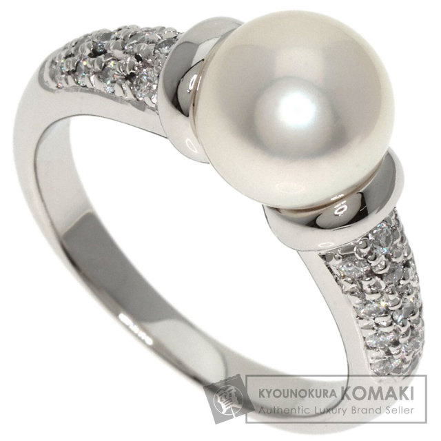 MIKIMOTO ミキモト パール 真珠 ダイヤモンド リング・指輪 プラチナ 