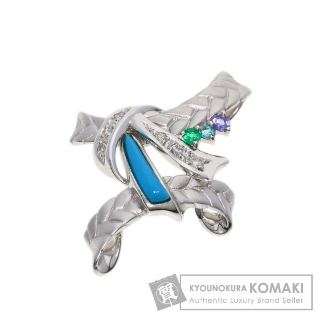 セレクトジュエリー ペンダントトップ 山崎裕見子  ターコイズ ダイヤモンド