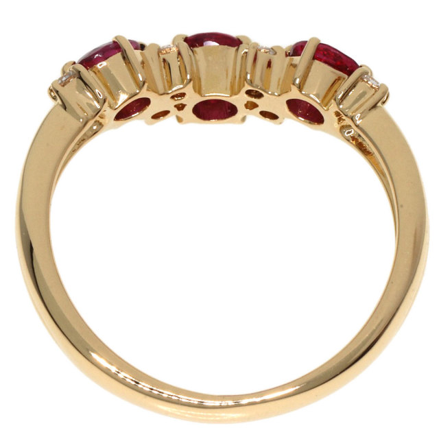 TASAKI タサキ ルビー ダイヤモンド リング・指輪 K18イエローゴールド  