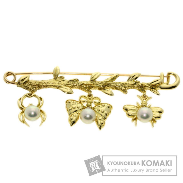 ミキモト ブローチ パール 真珠ダイヤモンド