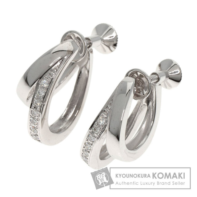 ミキモト イヤリング ダブル フープ ダイヤモンド