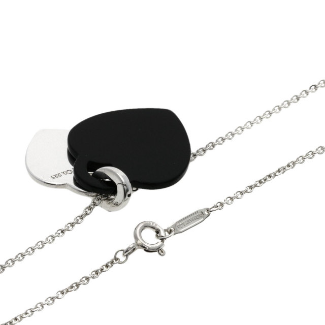 希少　オニキス　リターントゥティファニー　ダブルハート　ネックレス TIFFANY&Co. ティファニー リターントゥ ダブルハート オニキス