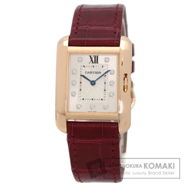 カルティエ 腕時計 タンクアングレーズMM