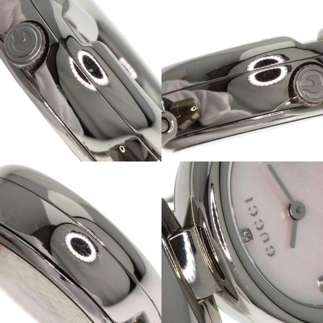 GUCCI 腕時計 バングル 134.5 シェル GUCCI - GUCCI グッチ 134.5 GG シェル バングル 腕時計 PGP PGP