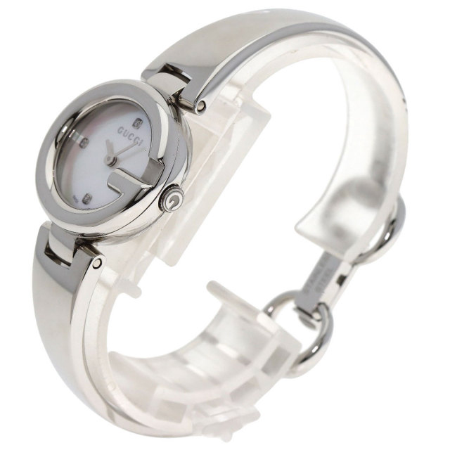 GUCCI グッチ 134.5 Gバルーン シェル 3P ダイヤモンド 腕時計  
