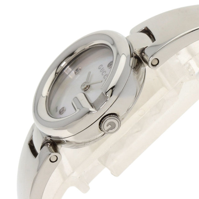 GUCCI グッチ 134.5 Gバルーン シェル 3P ダイヤモンド 腕時計  