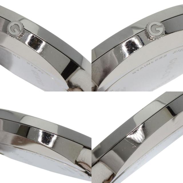 【ユープレイ】GUCCI ‘グッチ 時計‘ 129.4 シルバーモデル☆極美品☆ GUCCI グッチ 129.4 ユープレイ 腕時計 ステンレススチール/革