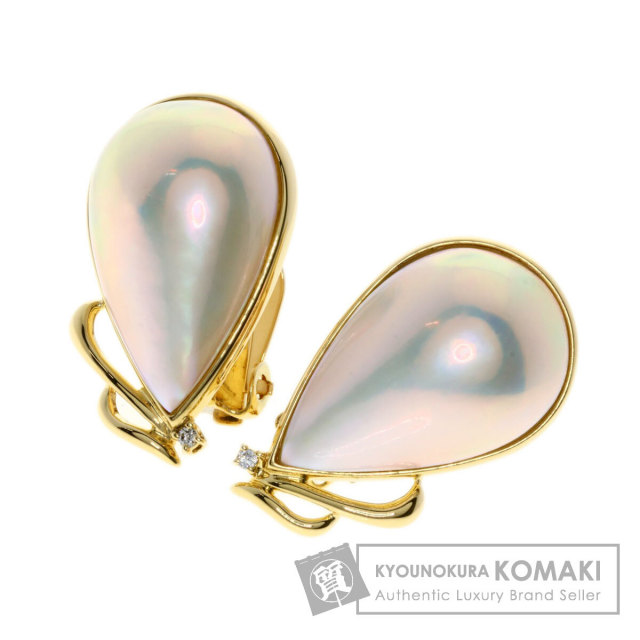 タサキ イヤリング マベ パール ダイヤモンド