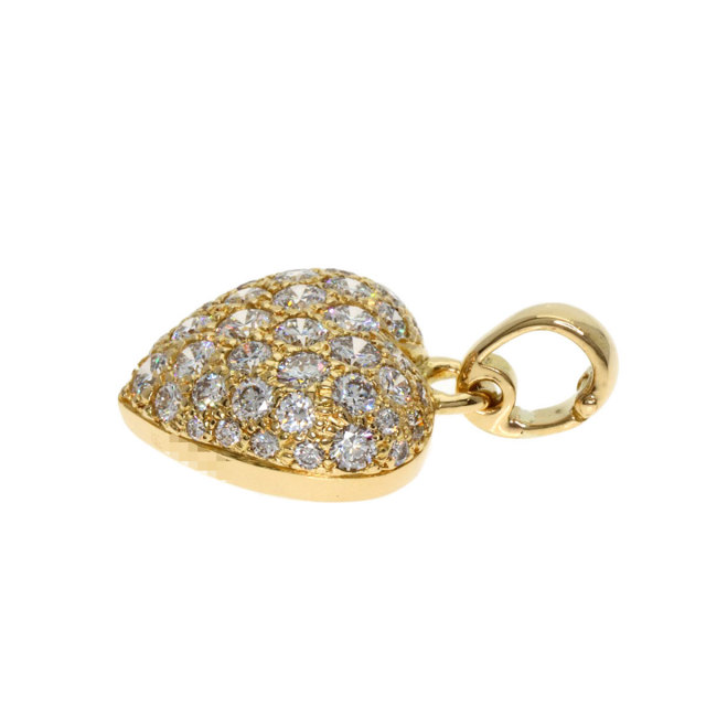 CARTIER カルティエ ハート パヴェ ダイヤモンド チャーム ペンダント 