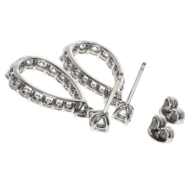 ハリーウィンストン ピアス ループ エクストララージ ダイヤモンド