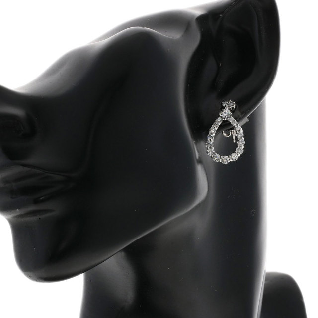 ハリーウィンストン ピアス ループ エクストララージ ダイヤモンド