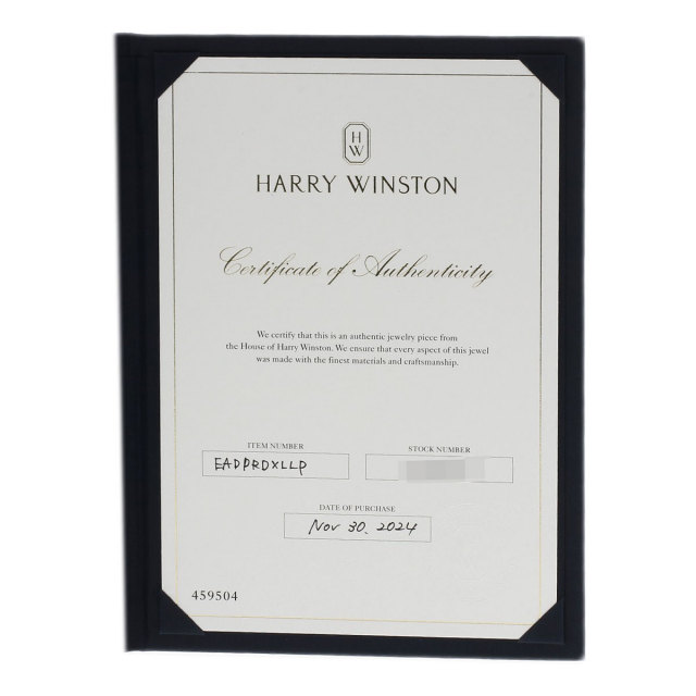 ハリーウィンストン ピアス ループ エクストララージ ダイヤモンド